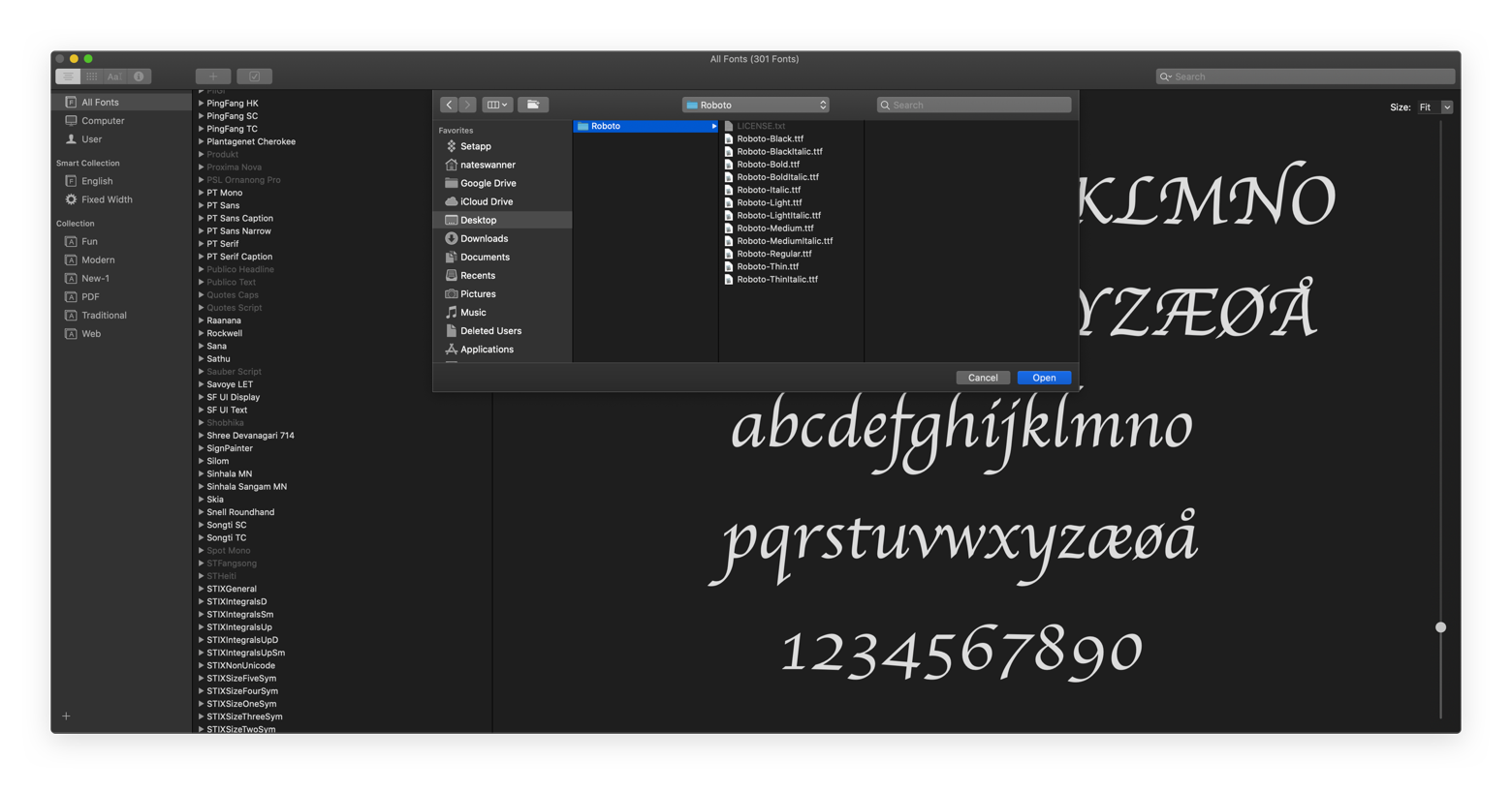 add fonts to office for mac